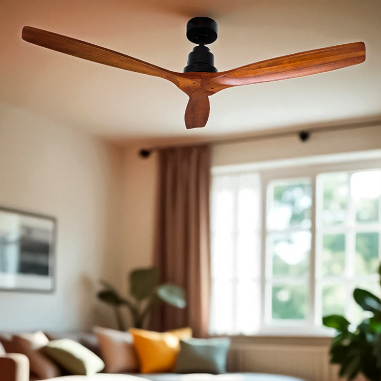 Пример установки DREAMFAN Lantau Black Wood DC 132 Пример установки DREAMFAN Lantau Black Wood DC 132