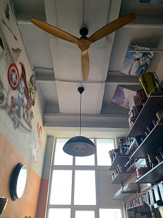 Потолочный вентилятор ALO в московском офисе