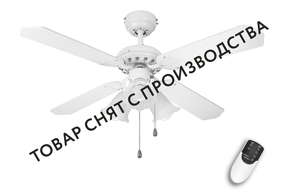 Люстра вентилятор DREAMFAN Princess White RC 105 90206DFN
