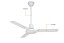 Потолочный вентилятор DREAMFAN Simple RC 90 (90090DFN)