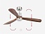 Люстра вентилятор Lantau Led Nickel Wood DC Smart (33518DCWPFAR)